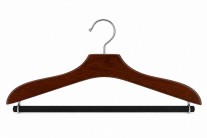 Cabide De Madeira Masculino Cl�ssico Com Calceiro 40C - 50 Unidades