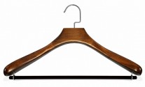 Cabide De Madeira Masculino Para Terno 27C - CAIXA C/ 30 UNIDADES